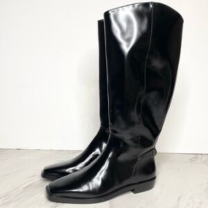 New! Sam Edelman Cesar Black Tall Riding Boot 6 ATH